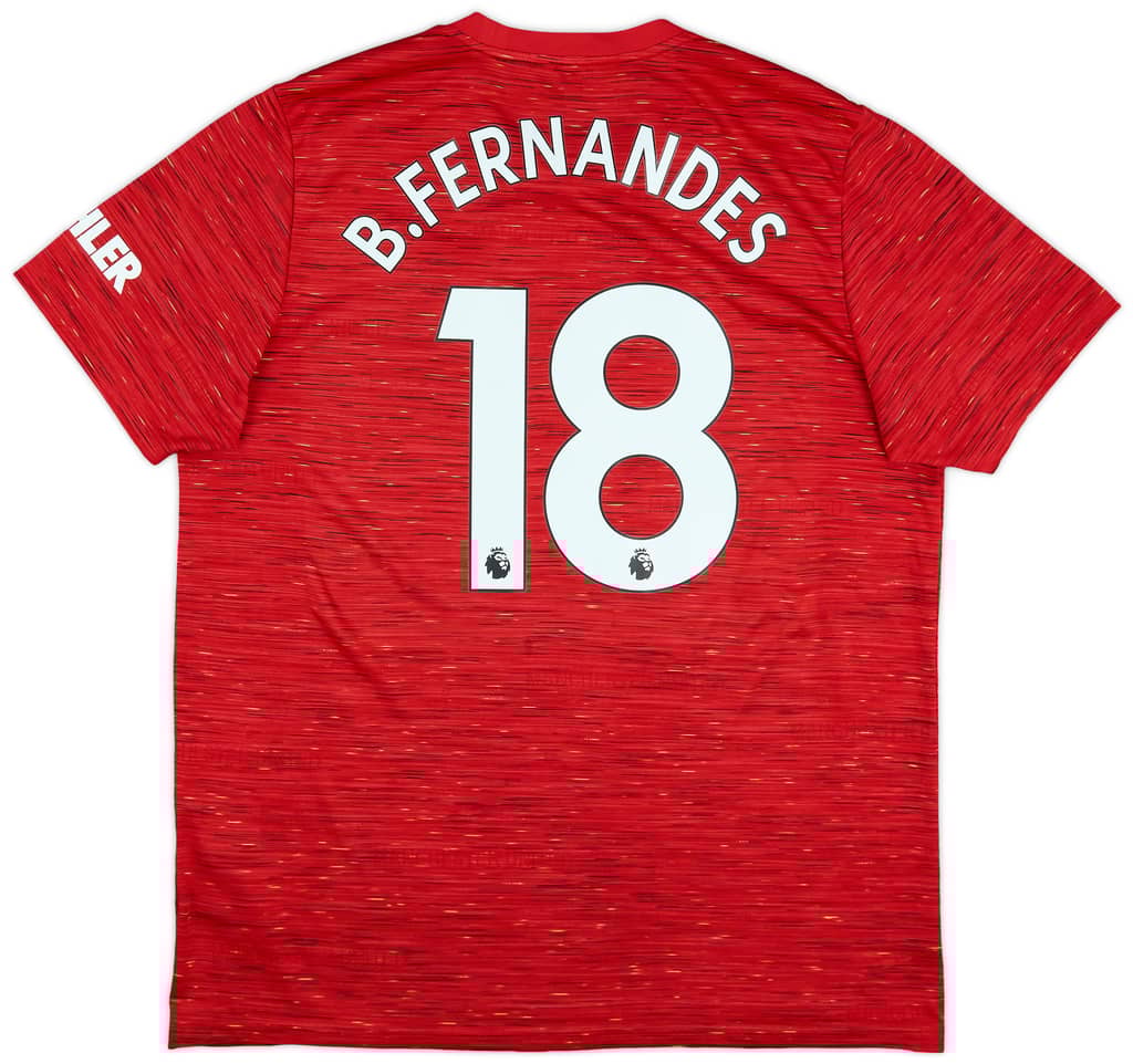 2020-21 Manchester United Home Shirt B.Fernandes #18 - 6/10 - (XL)