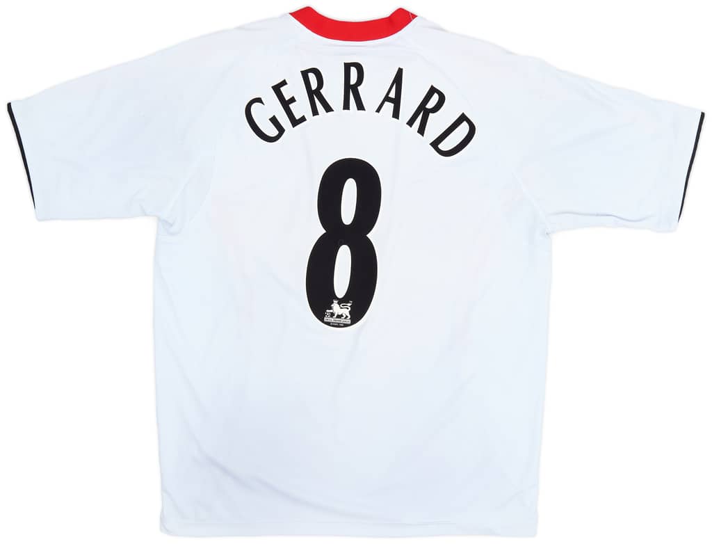 2005-06 Liverpool Away Shirt Gerrard #8 - 5/10 - (L)