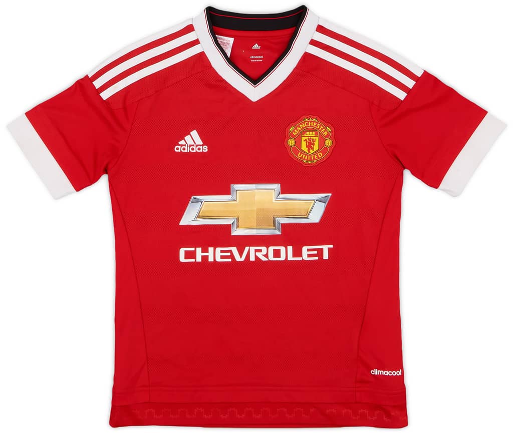 2015-16 Manchester United Home Shirt - 7/10 - (S.Boys)