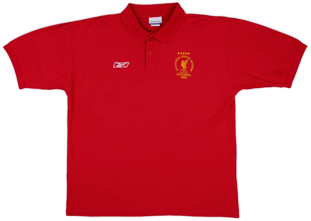 2005-06 Liverpool 'CL Winners' Reebok Polo Shirt - 8/10 - (L)