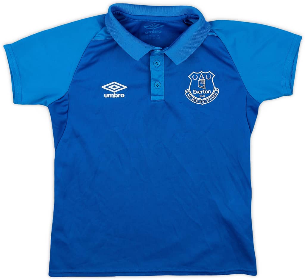 2019-20 Everton Umbro Polo Shirt - 7/10 - (S.Boys)