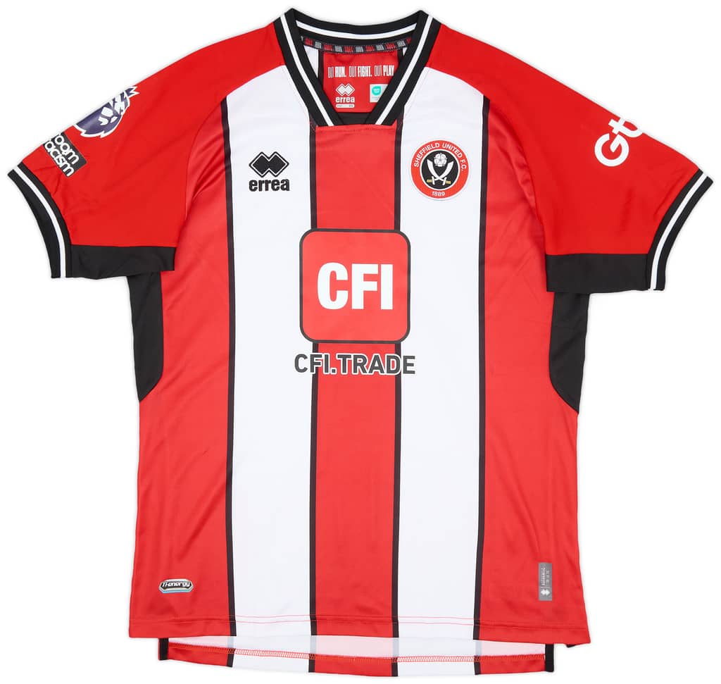 2023-24 Sheffield United Match Issue Home Shirt Brewster #7