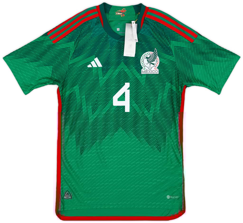 2022-23 Mexico Special Edition Authentic Home Shirt E.Alvarez #4