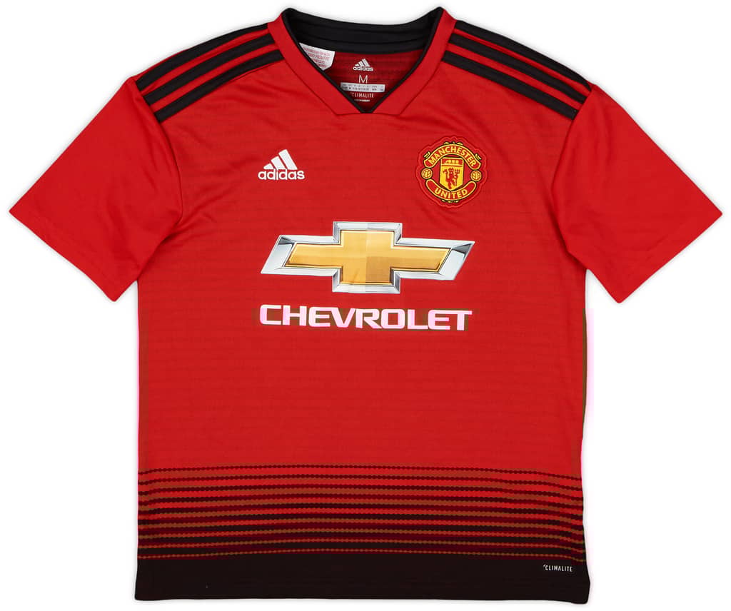 2018-19 Manchester United Home Shirt - 8/10 - (M.Boys)