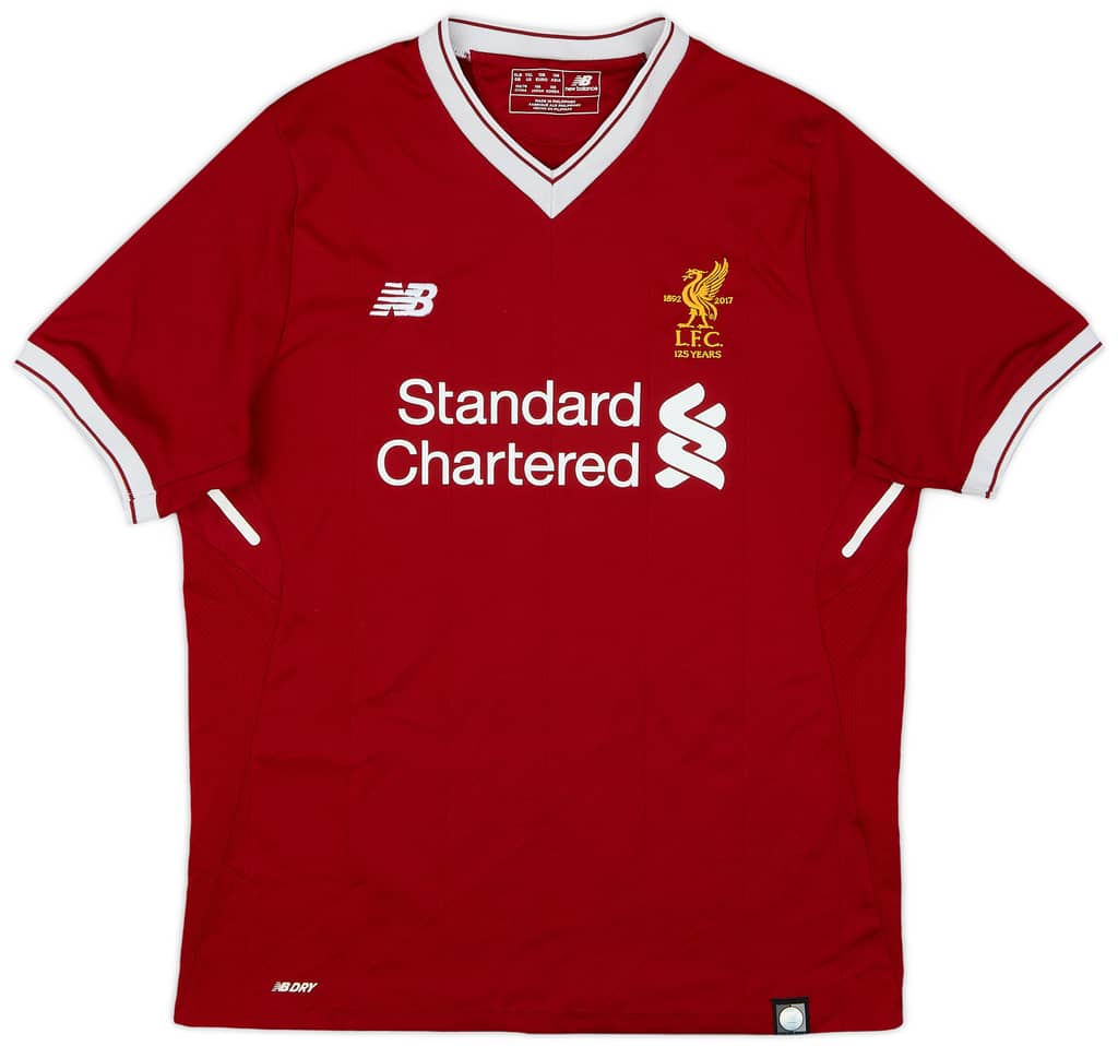 2017-18 Liverpool 125 Years Home Shirt - 5/10 - (XL.Boys)