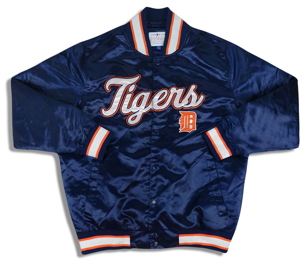 1990s Detroit Tigers Satin Varsity Jacket XL
