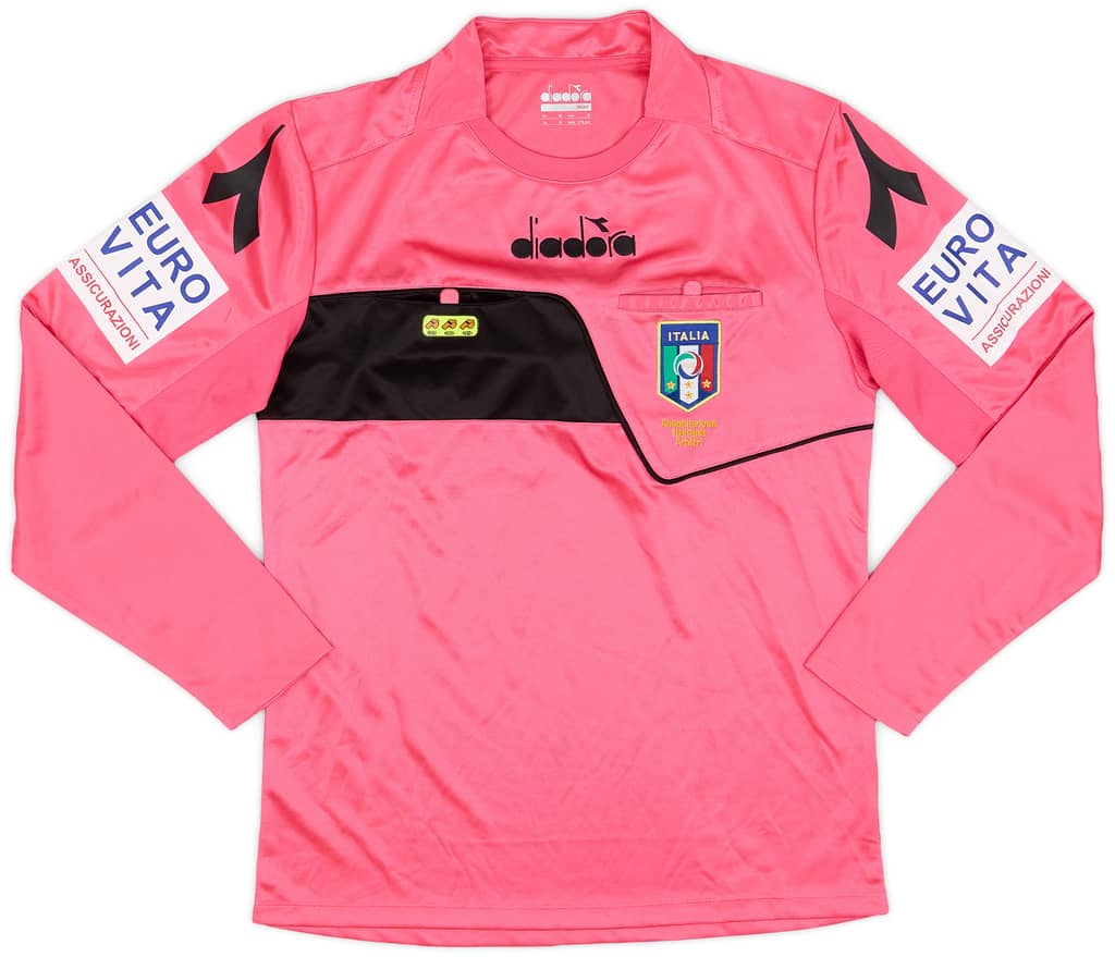 2017-18 Italy Diadora Referee L/S Shirt - 9/10 - (S)