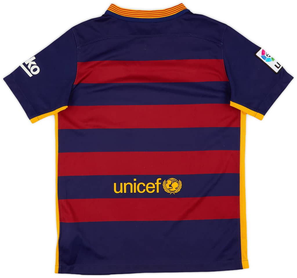 2015-16 Barcelona Home Shirt - 8/10 - (S.Boys)
