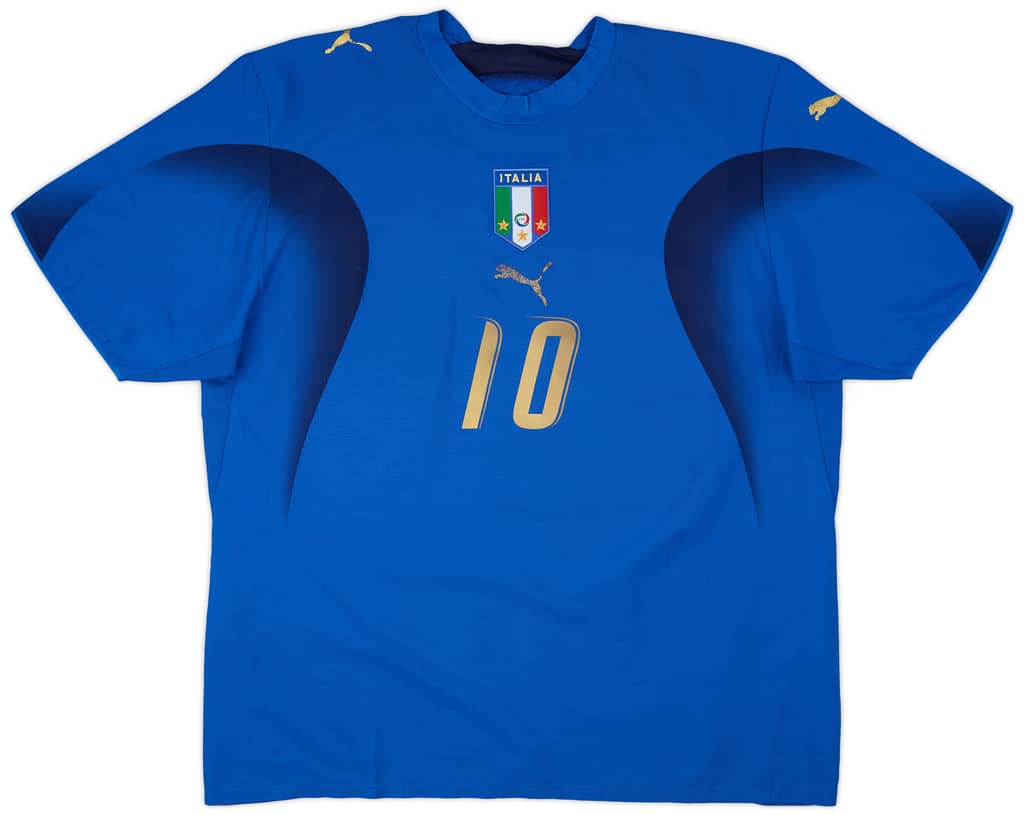 2006 Italy Home Shirt Totti #10 - 6/10 - (XL)