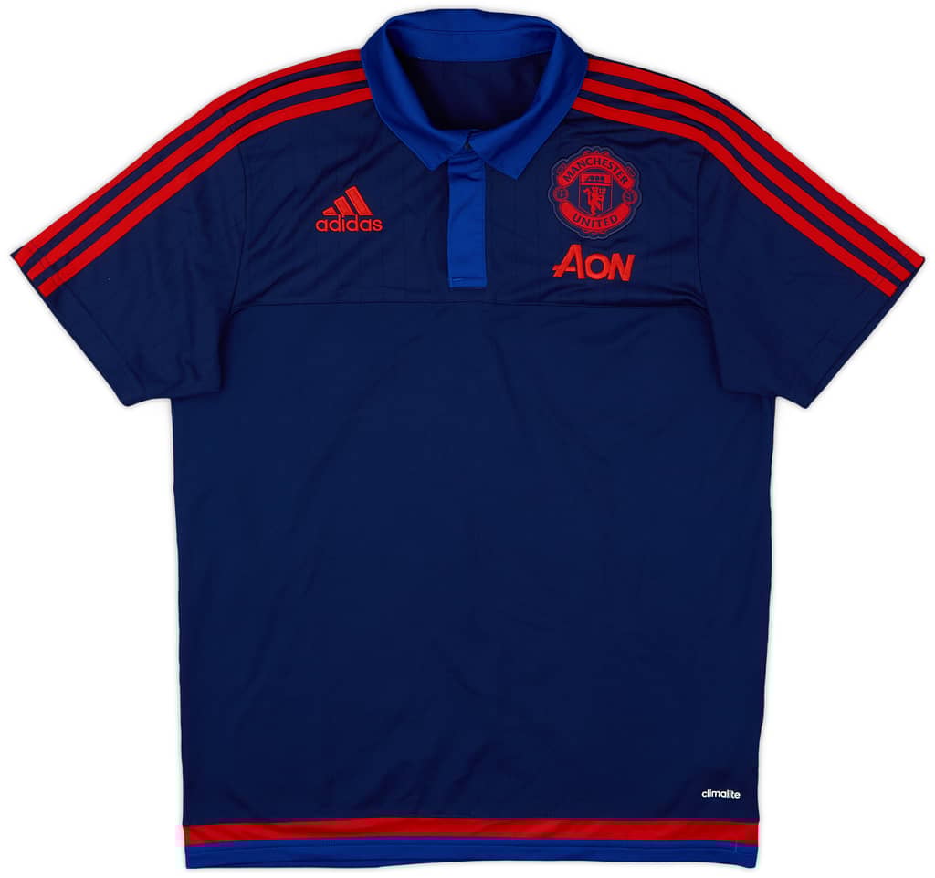 2015-16 Manchester United adidas Polo Shirt - 9/10 - (M)