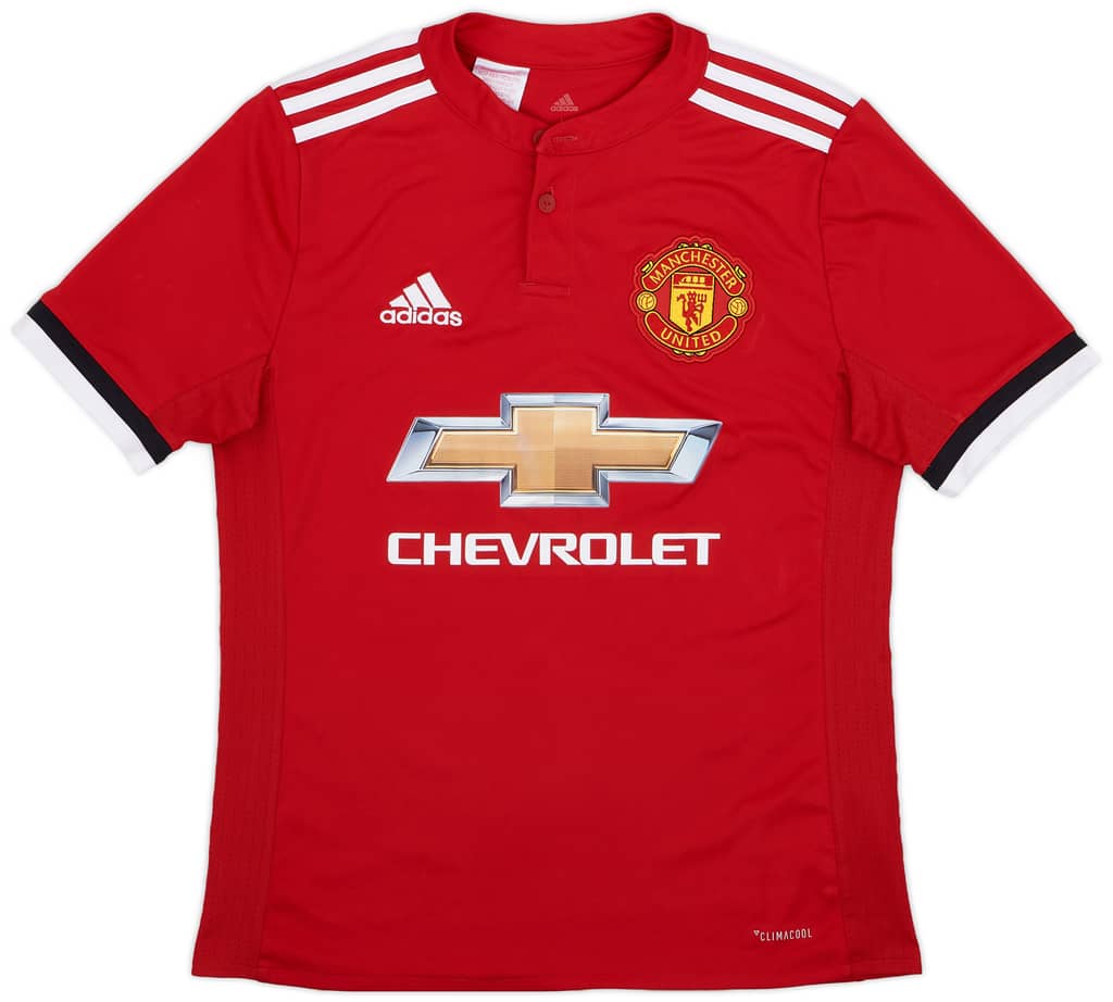 2017-18 Manchester United Home Shirt - 8/10 - (L.Boys)