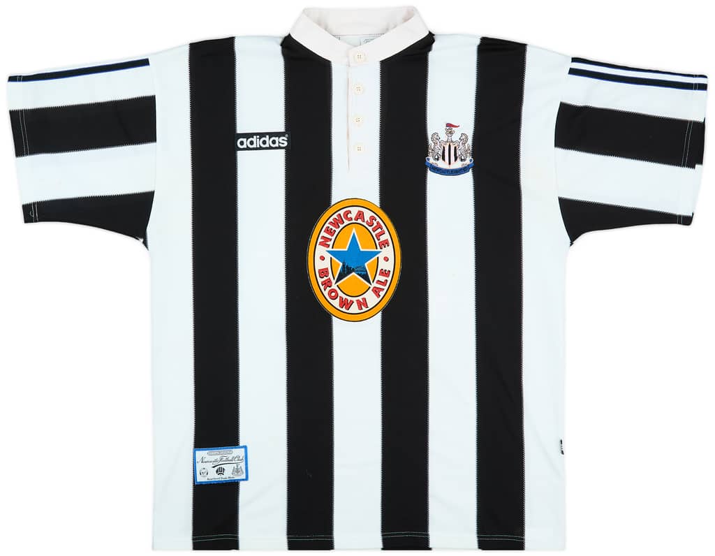 1995-97 Newcastle Home Shirt Ginola #14 - 6/10 - (XL)