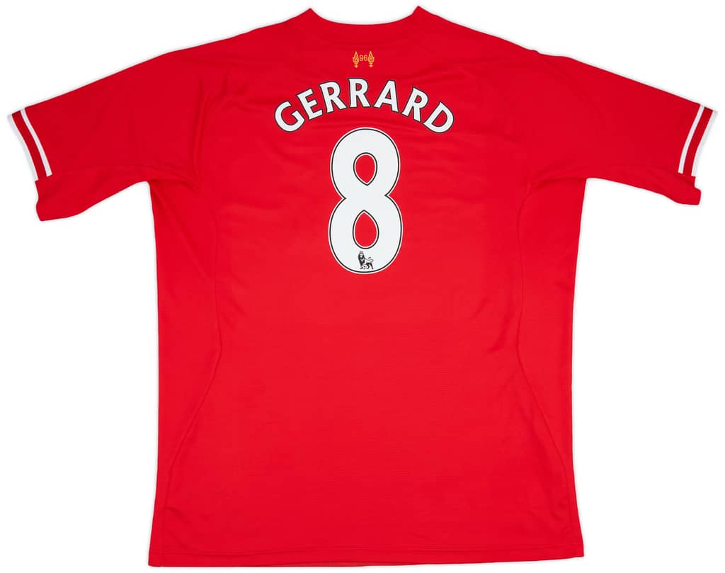 2013-14 Liverpool Home Shirt Gerrard #8 - 6/10 - (3XL)