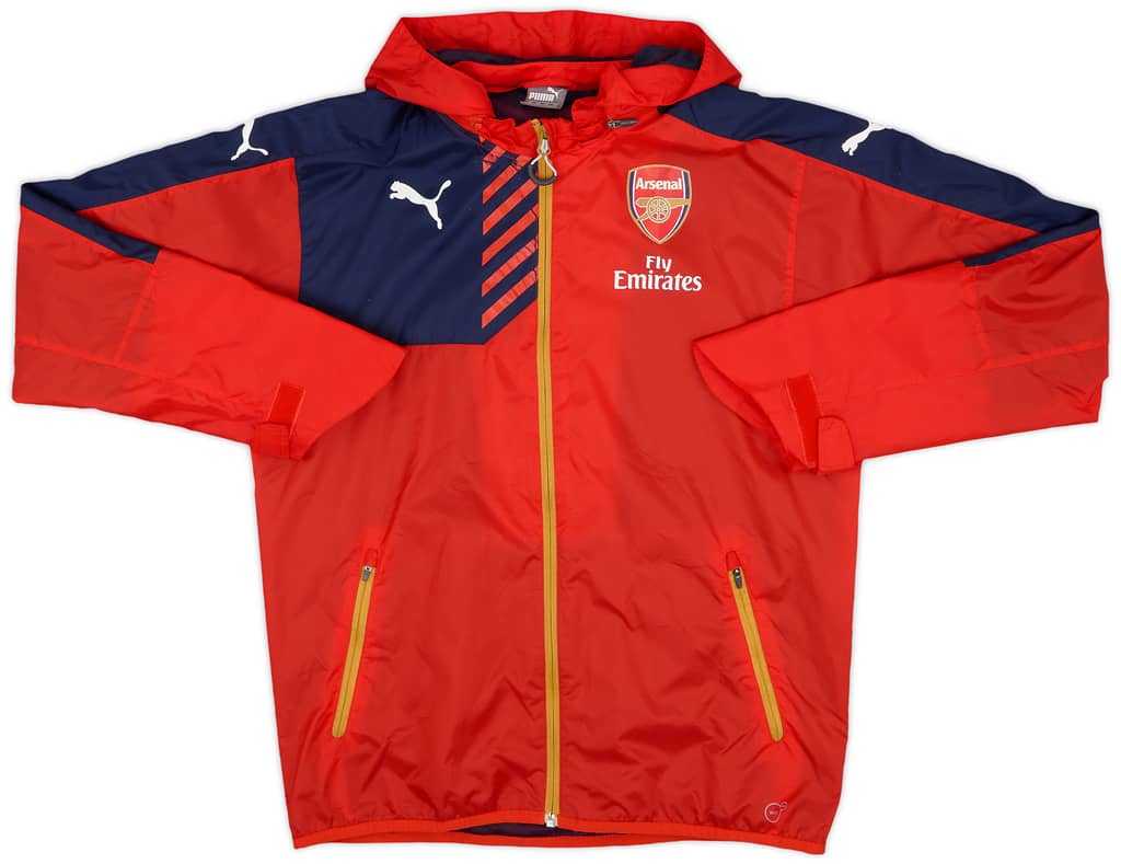 2015-16 Arsenal Puma Hooded Rain Jacket - 6/10 - (M)