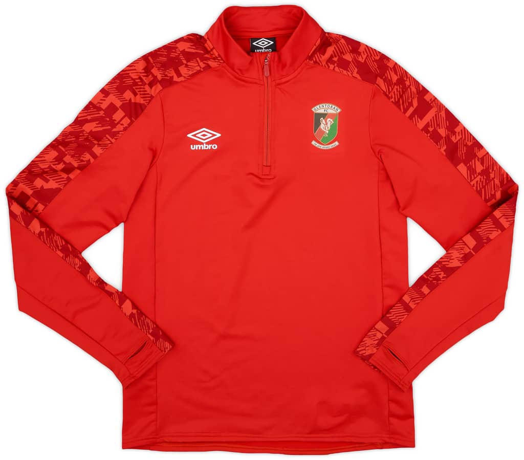 2020-21 Glentoran Umbro 1/4 Zip Training Top - 8/10 - (S)