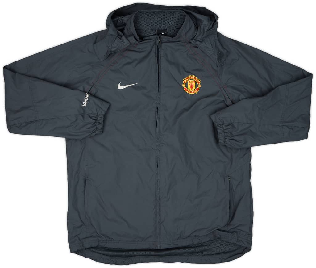 2004-05 Manchester United Nike Hooded Rain Jacket - 5/10 - (M)