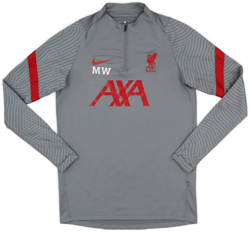 2020-21 Liverpool Staff Issue 1/4 Zip Training Top MW - 8/10 - (M)