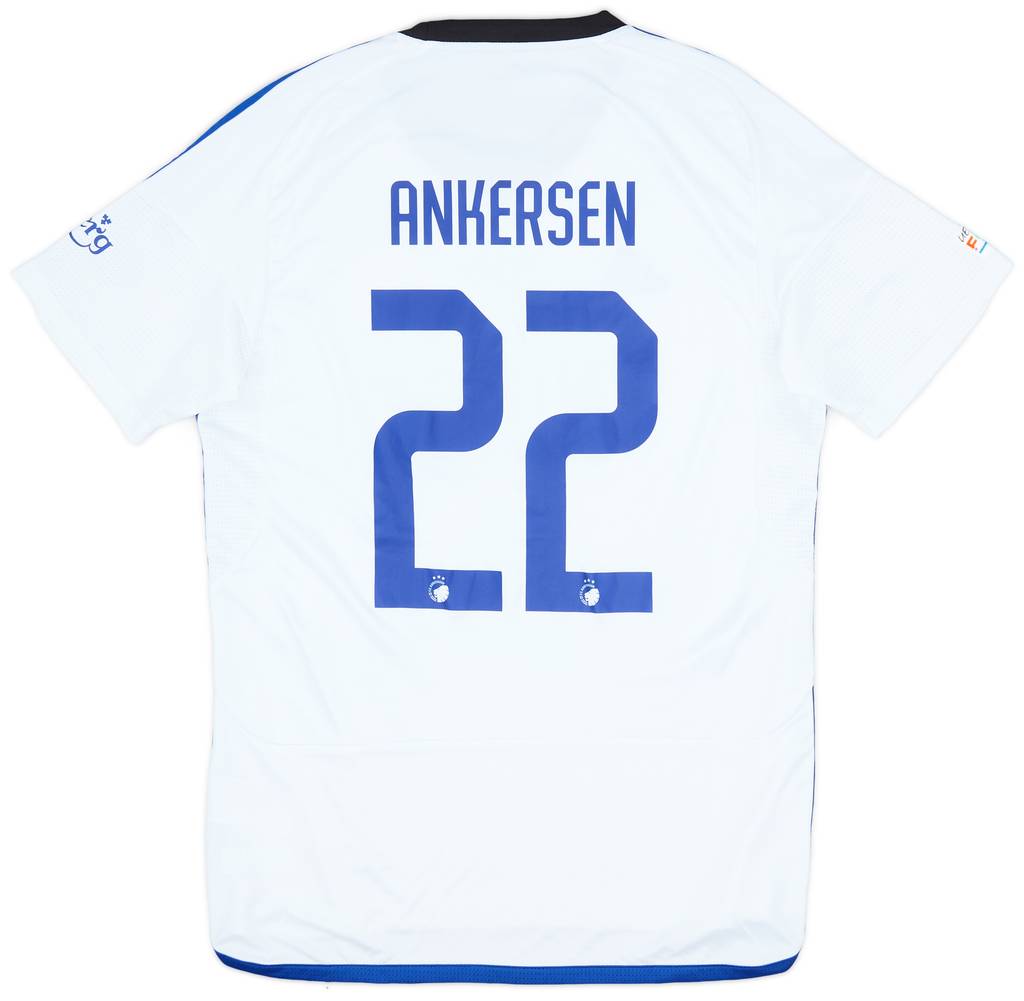 2023-24 FC Copenhagen Champions League Match Issue Home Shirt Ankersen #22
