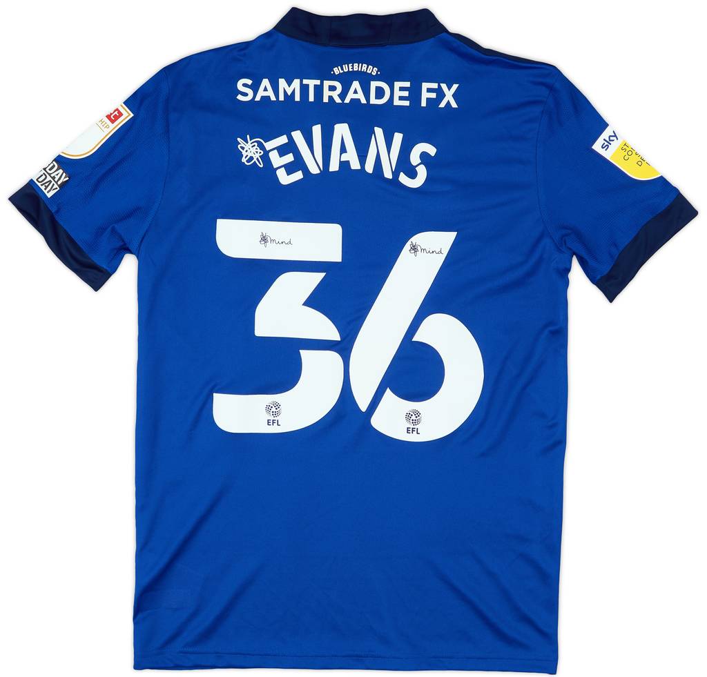 2021-22 Cardiff Match Issue Home Shirt Evans #36