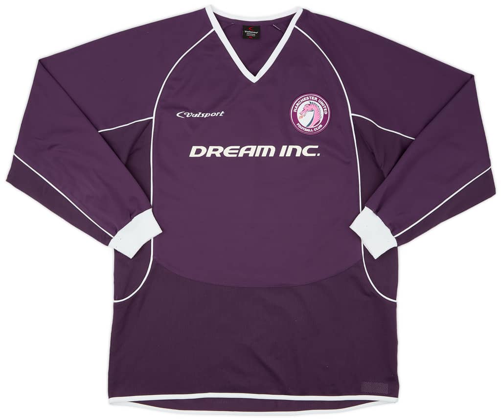 2004-05 Harchester United Home L/S Shirt Alexander #9 - 7/10 - (XL)