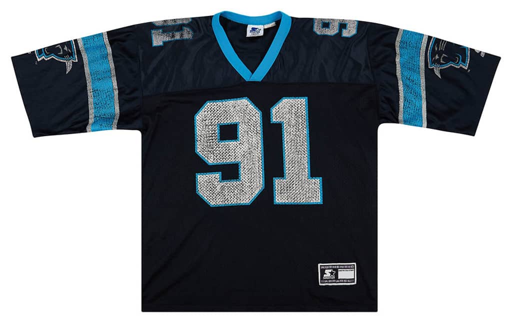 1996 Carolina Panthers Greene #91 Starter Jersey (Home) L