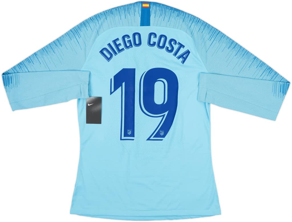 2018-19 Atletico Madrid Player Issue Away L/S Shirt Diego Costa #19 (L)