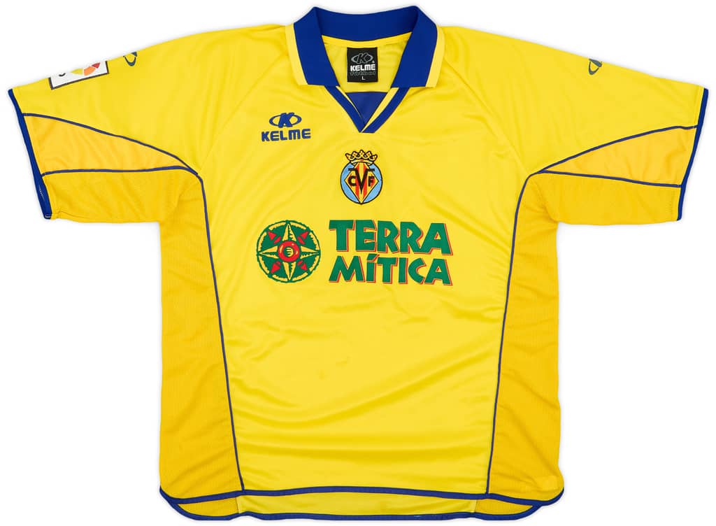 2001-02 Villarreal Match Issue Home Shirt #9