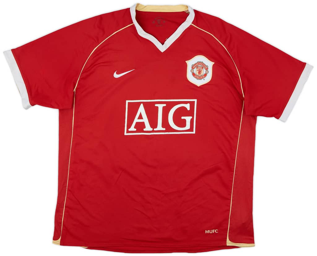 2006-07 Manchester United Home Shirt Solskjaer #20 - 5/10 - (XL)