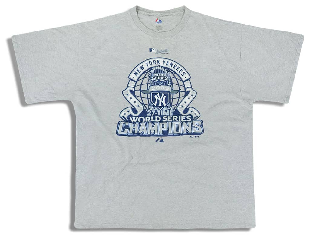 2009 New York Yankees World Series Champions Majestic Tee XL
