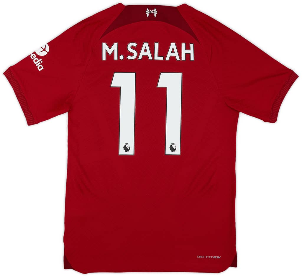 2022-23 Liverpool Authentic Home Shirt M.Salah #11 - 9/10 - (S)