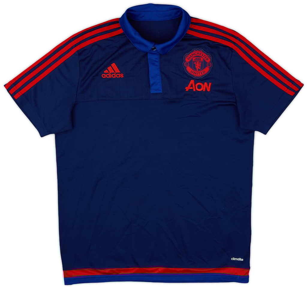 2015-16 Manchester United adidas Polo Shirt - 9/10 - (M)