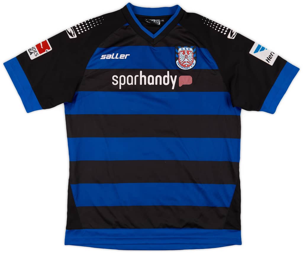 2013-14 FSV Frankfurt Match Issue Signed Home Shirt Schlicke #3