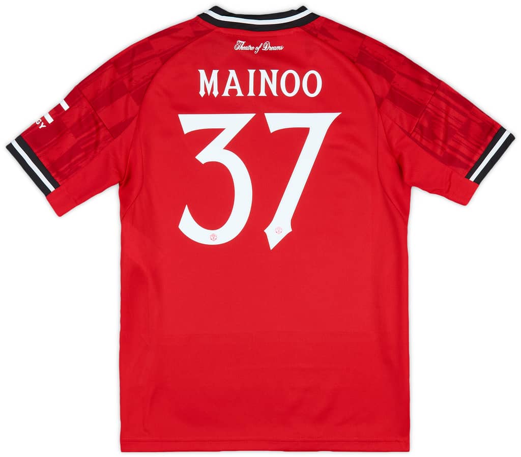 2025-26 Manchester United Home Shirt Mainoo #37 (KIDS)