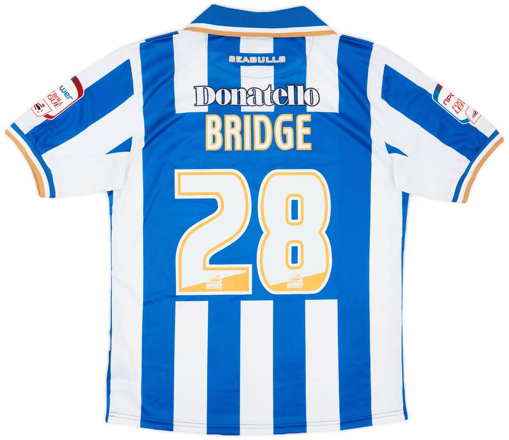 2012-13 Brighton Match Issue Home Shirt Bridge #28