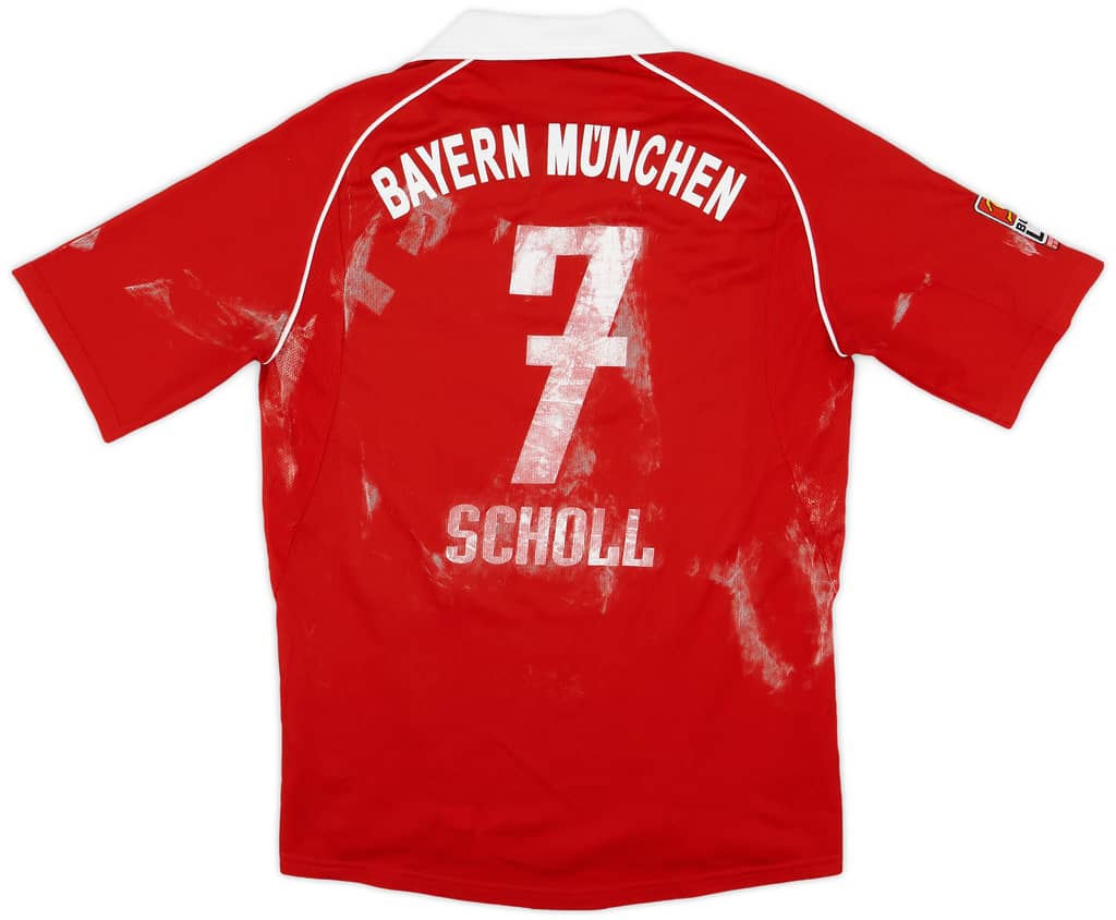 2005-06 Bayern Munich Home Shirt Scholl #7 - 4/10 - (S)