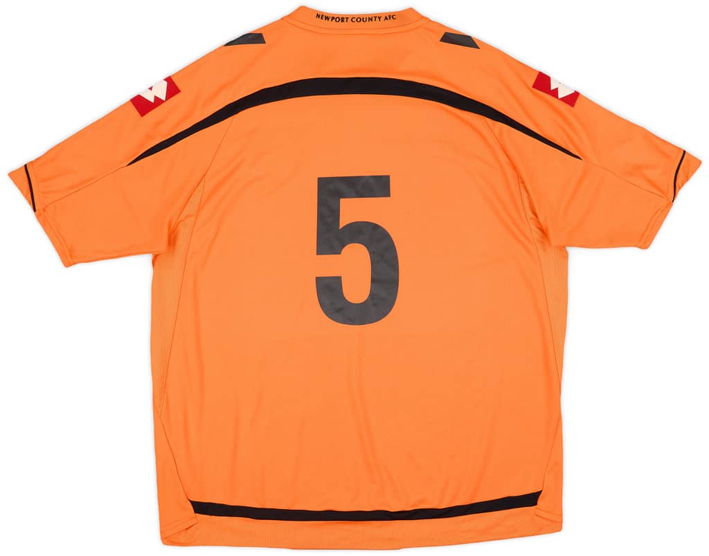 2010-11 Newport County Home Shirt #5 - 8/10 - (XL)