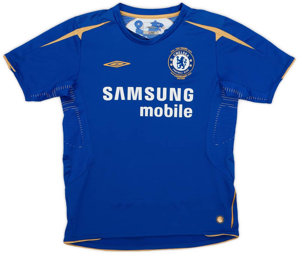 2005-06 Chelsea Centenary Home Shirt - 8/10 - (M.Boys)