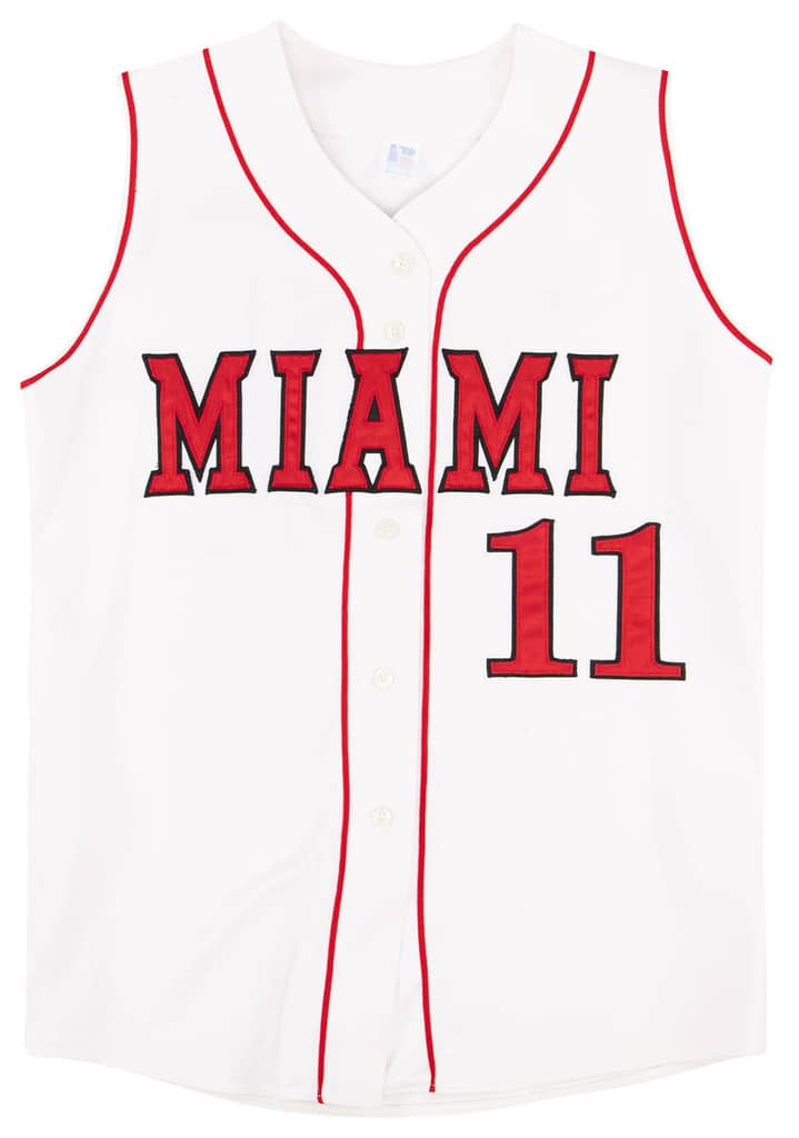 1990s Miami Redhawks #11 Russell Athletic Sleeveless Baseball Jersey (Home) M