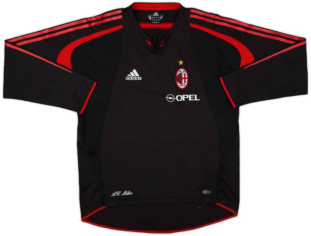 2004-05 AC Milan adidas Training L/S Shirt - 8/10 - (M/L)