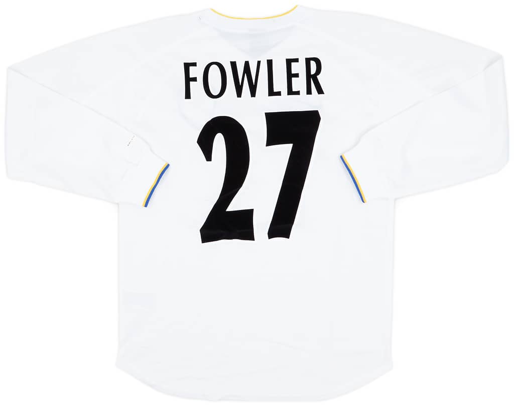 2000-02 Leeds United Home L/S Shirt Fowler #27 (S)