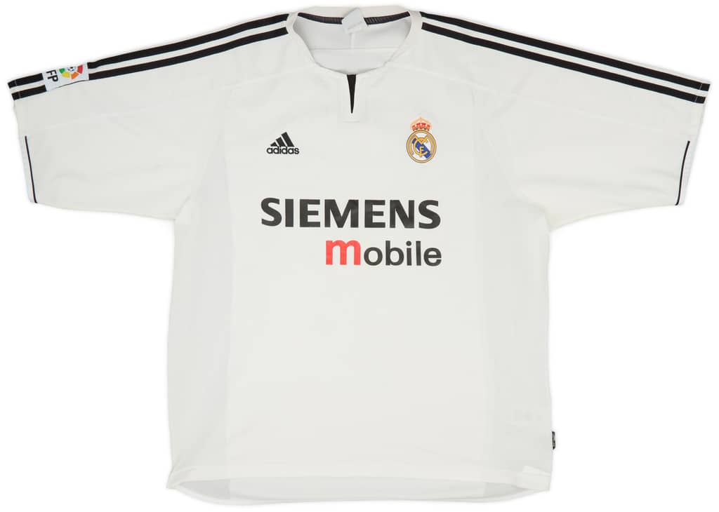 2003-04 Real Madrid Home Shirt Zidane #5 - 6/10 - (XL)