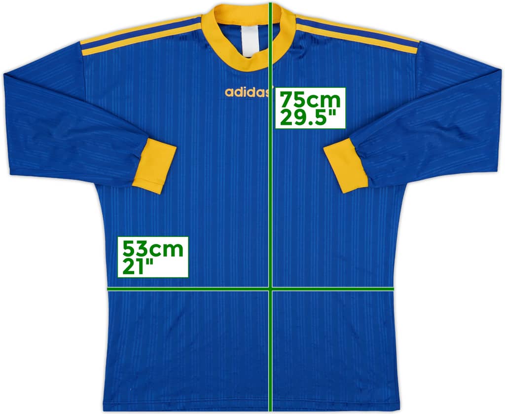 1990s adidas Template L/S Shirt - 8/10 - (XL)