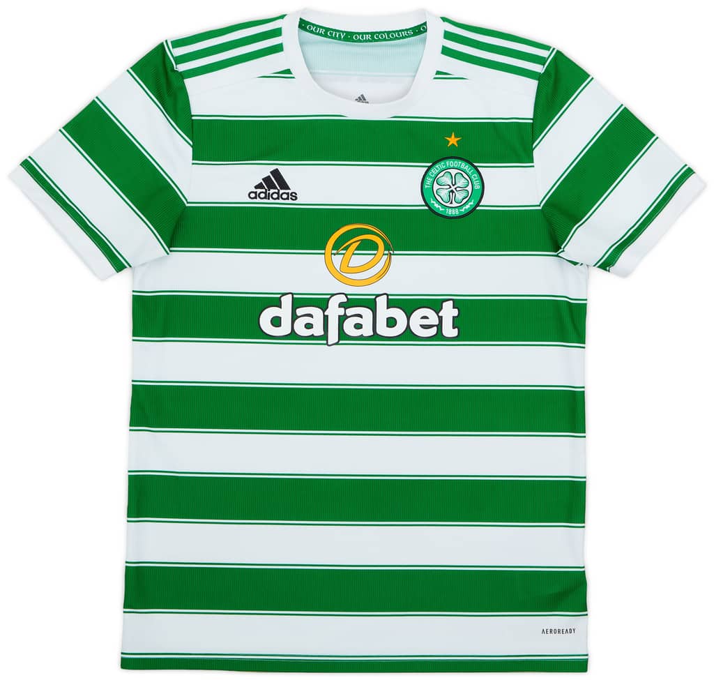 2021-22 Celtic Home Shirt - 8/10 - (M)
