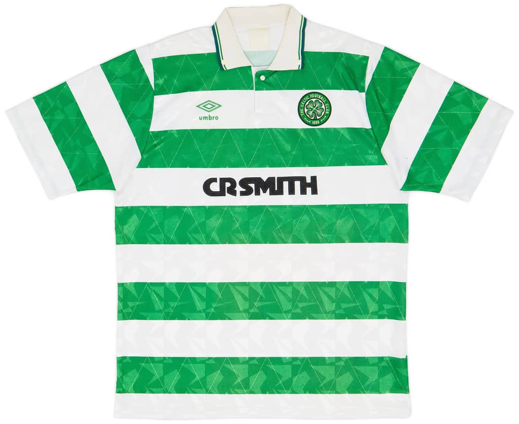 1989-91 Celtic Home Shirt - 6/10 - (XL)