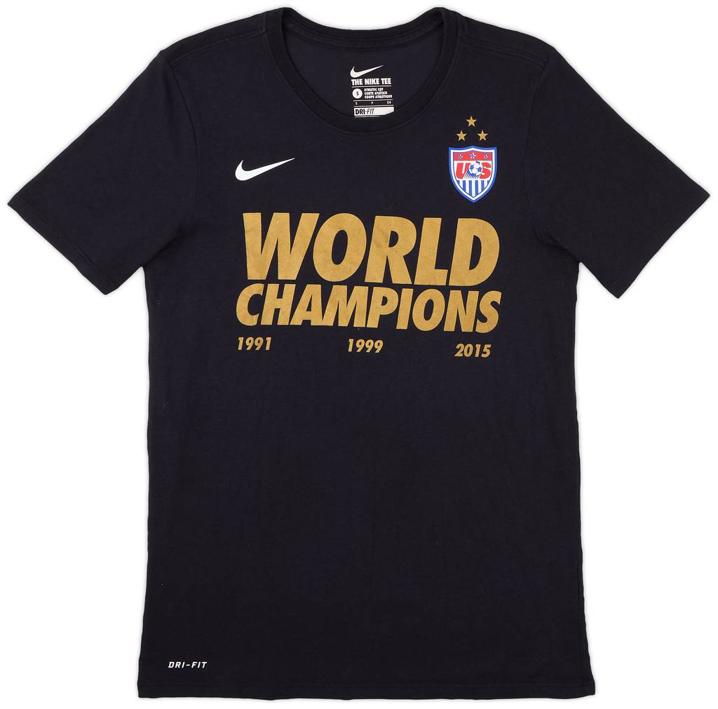 2015-16 USA Women's 'World Champions' Graphic Tee - 9/10 - (S)