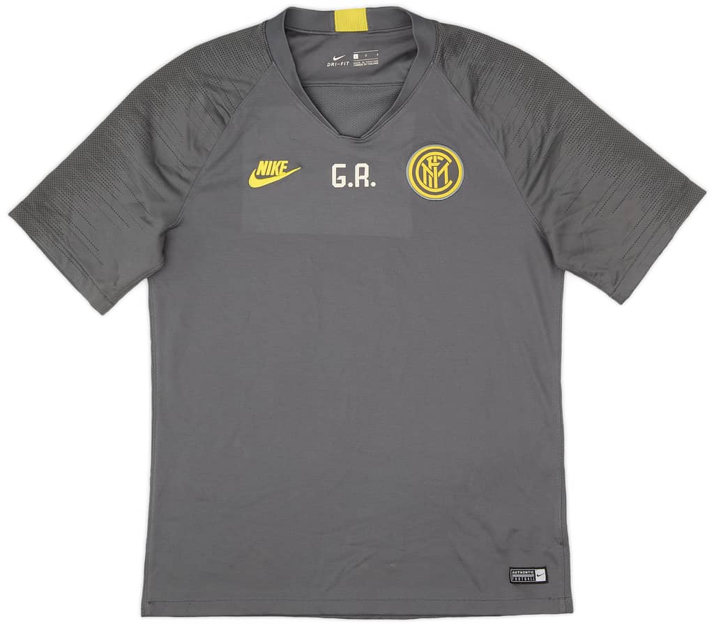 2019-20 Inter Milan Staff Issue 'G.R' Nike Training Shirt - 7/10 - (L)