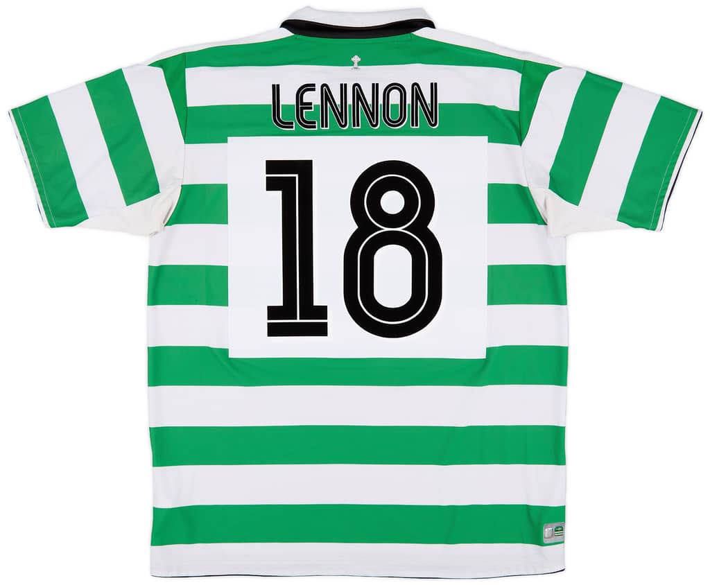 2004-05 Celtic Home Shirt Lennon #18 - 9/10 - (L)