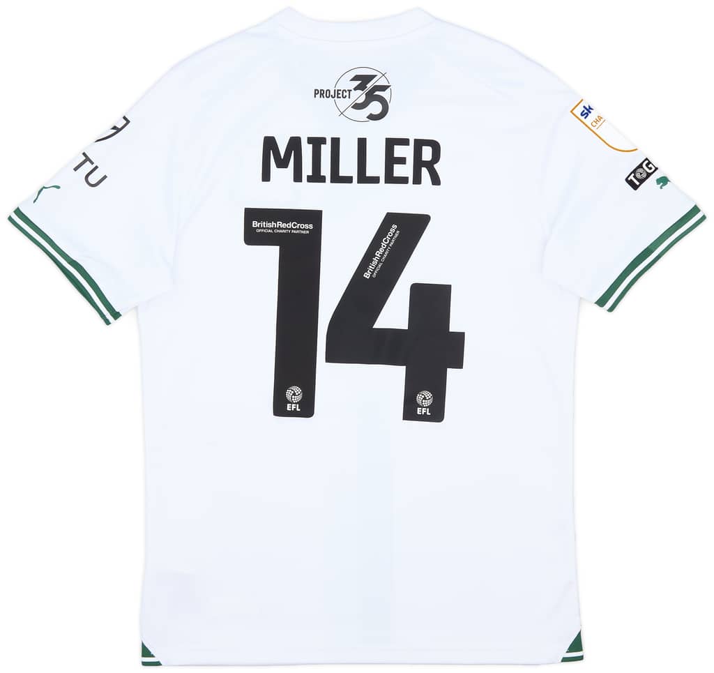 2023-24 Plymouth Match Issue Away Shirt Miller #14