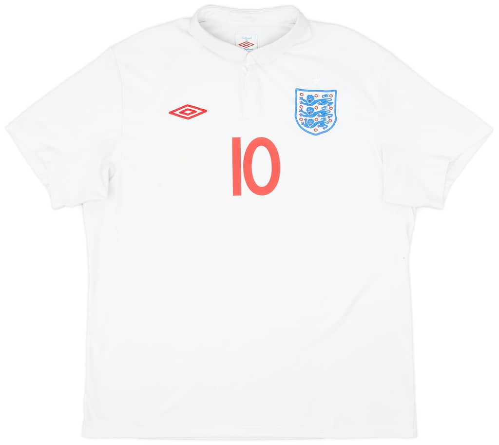 2009-10 England Home Shirt Rooney #10