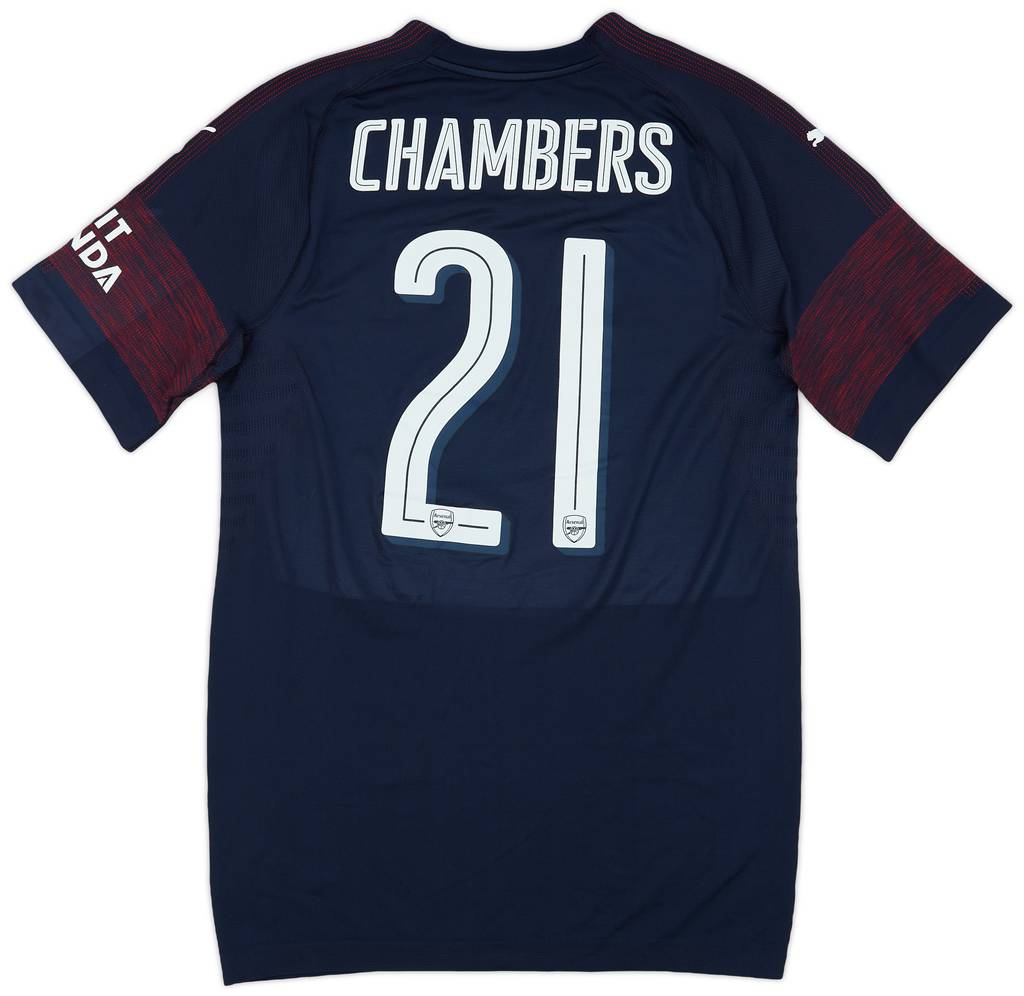 2018-19 Arsenal Match Issue Away Shirt Chambers #21